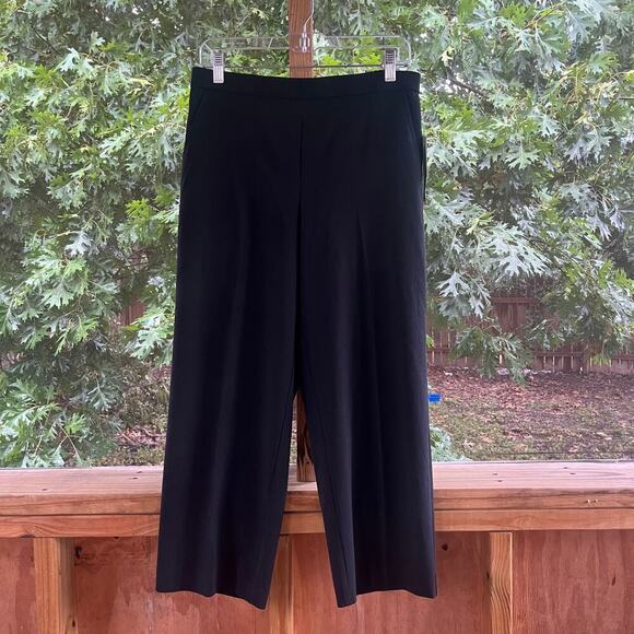 Briggs New York Women's Black Cropped Pull On Pants Size 10S. NEW - Picture 1 of 9